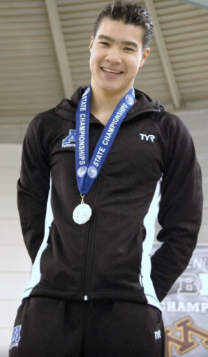 Lau on podium at boys' state championships '16