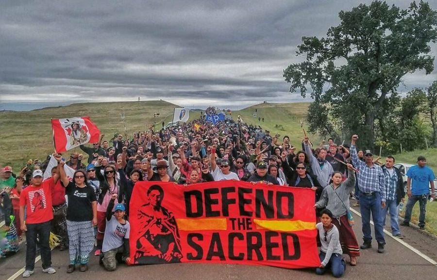 Protesters+unite+in+opposition+to+the+Dakota+Access+Pipeline