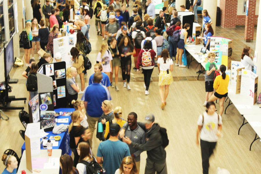 Students peruse around the fair to find new opportunities. 