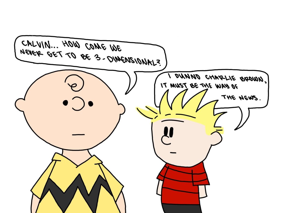 Charlie Brown (Right) and Calvin (Left) | Art by Emmie Moser